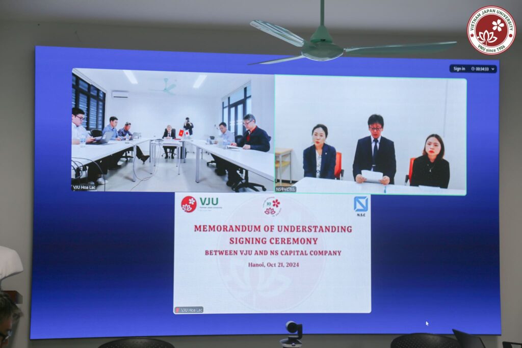 日越大学とMOU（協力に関する覚書）を締結しました。